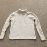 Charter Club  Turtleneck Sweater Cream Medium Pullover Ribbed Long Sleeve EUC Photo 7