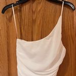 Princess Polly Jocasta One-Shoulder Ruched Mesh Overlay Mini Dress White Size 2 Photo 14