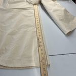 Anthropologie Mare Mare x  Chino Pant Women L Light Sand Curved Hem Pleated Front Photo 12