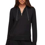 Travis Mathew Women's Friday Pointe 1/2 Zip Hoodie Black Size S Photo 0