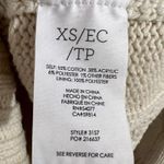 CAbi  Style 3157 Cream Cable Lace up Long Sleeve Sweater Size XS Photo 7