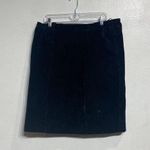 August Max Woman Black Leather Vintage Mini Skirt Sz 16 Photo 0