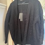Jenni Kayne  Black Cable Knit Cardigan Photo 6