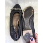 AGL Attilio Giusti Leombruni Black Leather Patent Ballet Flats Buckle Detail 8.5 Photo 7