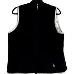 Ralph Lauren Lauren  Black & Silver Reversible Womens Vest Jacket L Warm Winter Photo 0