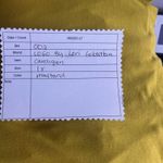 LOGO By Lori Goldstein LOGO Womens Cardigan Size 1X Open Front Pockets Fall Relaxed‎ Oversized Mustard Photo 10