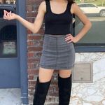 Free People  black denim mini skirt sz 0 Photo 2