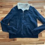 Hollister  navy‎ blue 3/4 zip up sweatshirt Photo 1