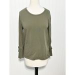 August Silk  Women's Crew Neck Tie Sleeve Pullover Top‎ Olive Green Size Large Photo 9
