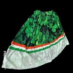 Vintage Shamrock Skirt Ireland Colors 30" Waist Flared Side Zip St Patr… Size undefined Photo 8