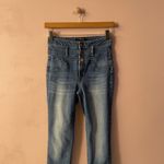 Charlotte Russe  Medium Wash Blue 3-Button High Rise Jeans Size 2 EUC Photo 6