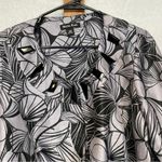 Dana Kay Purple & Black Floral Half Sleeve Cropped Blazer Jacket Size 14W Photo 1