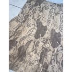 Ralph Lauren vintage polo Linen Brown Printed Full Maxi Skirt 6 fall casual Photo 2