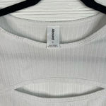 Abound  Long Sleeve Cropped Cut Out Top Size L in Grey Fog NEW Photo 6