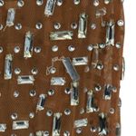 NEW Retrofete Vinci Maxi Dress Nude and Silver Size Medium Tan Photo 10