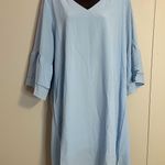 Belongsci Women's Dress V-Neck Bell Sleeve Shift Dress XL Photo 1