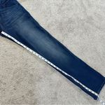 Betabrand  Women’s Straight Leg Yoga Pants Jeans Pull On Blue Denim High Rise M Photo 13