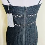 Bardot NWT Ariana Dress 6 Black Eyelet Fit & Flare High Low V-Neck Lace Casual Photo 5