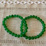 🍀Green Agate Crystal Bracelet🍀 ~8mm Green Photo 3