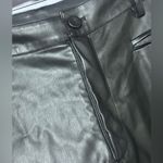 Faux Leather Wide Leg Trouser Large EUC Black Photo 11