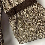 Dress Barn WOMENS SIZE 20W LONG FLOWY BROWN DESIGN WITH EYELET LACE INSET… Photo 2