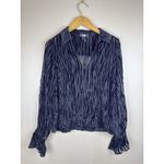 Paige  Bennett Women’s Black Sheer Zebra Print Top, Size XS Photo 2