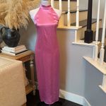 ZARA NEW WOMAN LONG SATIN DRESS PINK MAUVE SIZE S Photo 2