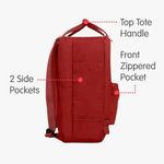 Fjallraven 27171 Women's Kanken Laptop 13” Backpack 4.6 gal (13 L), Ox Red GUC Photo 4