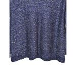 Soft Surroundings Navy Blue Shimmer Sequin Hoodie Pullover Sweater Women Large Photo 2