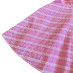 Love Shack Fancy  Drella Mini Dress Pink Lace Trim Short Sleeve Size 00 Women's NWT Photo 4