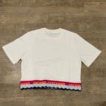 Opening Ceremony NWT  Graphic Print Crew Neck Crop Top Photo 3