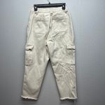 PacSun High Rise 90s Grunge Retro Women's Denim Cotton Raw Hem Cargo Pants Sz M Photo 5