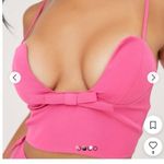 EGO  NEW Pink Crop Bow Detail Shirt Size‎ 6 Photo 8