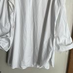 Tibi Poplin Off the Shoulder Tunic Top White Photo 4
