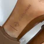 Antonio Melani Cognac Leather Block Heel Loafers Size 9M(B1) Photo 6