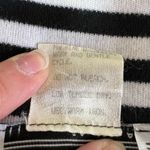 Vintage Three Flaggs Womens Knit T Shirt Top Short Sleeve Pullover Striped Large Black Photo 7