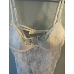 Victoria's Secret  White Very Sexy Lace Babydoll Bra Cami Nightie VS Size Large Photo 5