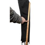 Driftwood  Jeans Jackie Lace Trim Raw-hem Slim Jeans Black Stretch Denim Size 28 Photo 12