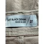 Just Black Denim JBD Womens Beige High Rise Frayed Hem Wide Leg Denim Jeans 27 Photo 2