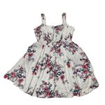 Torrid  Mini Gauze Smocked Waist Dress - Floral White - 2 Photo 4