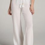 Kenzie relaxed white gauze beach pants sz L white wide leg Size L Photo 0