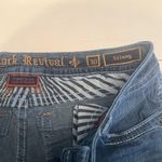 Rock Revival  Dee Skinny‎ Bling Distressed Thick Stitch Jeans Size 30 Photo 3
