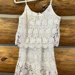 ZARA White Lace Romper Photo 1