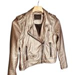 BLANK NYC  Metallic Leather Moto Jacket Photo 4