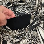 Isabella Rodriguez Tan Brown & Black Animal Print 3/4 Sleeve Ruched Sides Blouse Photo 9