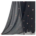 Entro  black guilded neckline mini dress copper rose gold sequin party dance M Photo 2