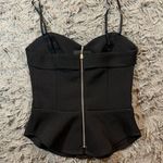 EXPRESS  black corset style tank top sz 0  Photo 1