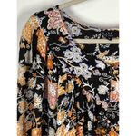 Nicole Miller Women's Floral Allover Print Long Sleeve Blouse Multicolor Medium Photo 3