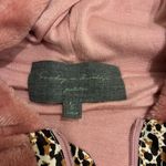 Sunday in Brooklyn  x Anthropologie Kelyn Hooded Velour Pullover Leopard Size PS Photo 2