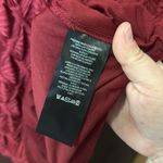 Anthropologie Anthropology Maeve Burgundy, Long Sleeve Scrunch Textured Dress Photo 5